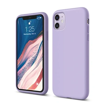 Afbeelding van elago iPhone 11 Hoesje van Silicone Case Compatibel met (6.1&quot;) Premium Silicone, Volledige Bescherming [3 Lagen] Structuur, Verhoogde Rand voor Scherm &amp; Camera (Lavendel)