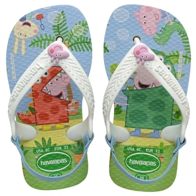 Afbeelding van Havaianas Unisex Baby Peppa Pig Sandaal, Wit, 6 UK Kind, Child