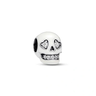 Afbeelding van Pandora 792811C01 Bedel Halloween Sparkling Skull Glow in the Dark