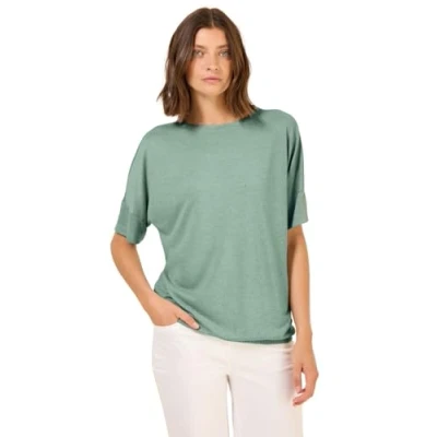Afbeelding van Cecil Tshirt basic, Dames, Maat: Medium, Grün