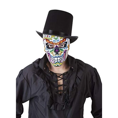 Afbeelding van Rubies Katrin Skull masker voor volwassenen, skeletmasker Day of the Doden, officiële Halloween, carnaval en feestjes