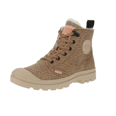 Afbeelding van Palladium Snowboots, Dames, Maat: 40, Dear brown aop Nubukleer