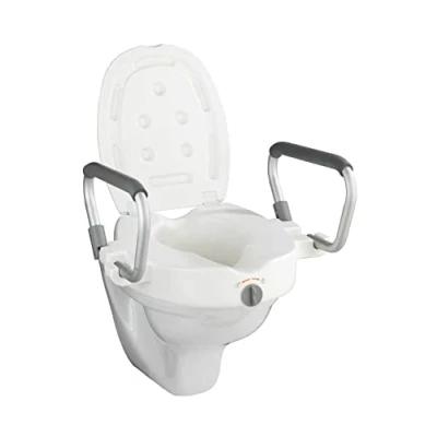 Afbeelding van WENKO Toiletzitting Secura Stoelverhoger met steungrepen