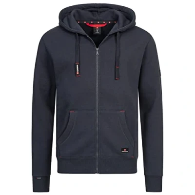Afbeelding van Höhenhorn Woodberg Hoodie voor heren, sweatshirt met capuchon, donkerblauw, L