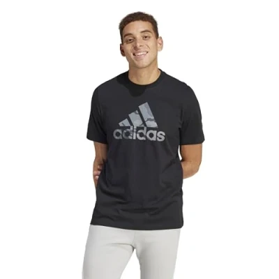 Afbeelding van adidas Sportswear M CAMO G T Tshirt print, Heren, Maat: Small, Black