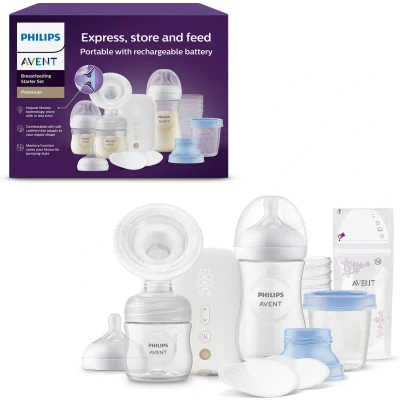 Afbeelding van Philips Avent Enkele Oplaadbare Elektrische Borstkolf Set Starterset SCD330/31 Borstkolven