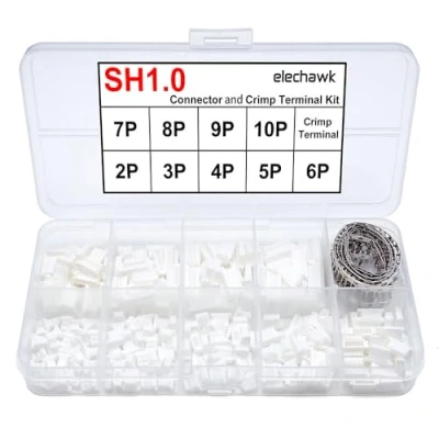Afbeelding van SH1.0 Connectoren en Crimp Terminal kit Compatibel met JST SH Stekkers 1.0mm Pitch voor I2C Qwiic Stemma QT Wire Flight Controller F405 H7