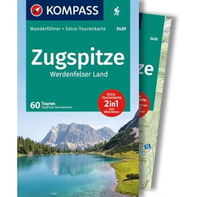 Afbeelding van KOMPASS Wanderführer Zugspitze, Werdenfelser Land, 60 Touren mit Extra Tourenkarte: GPS Daten zum Download: 5429