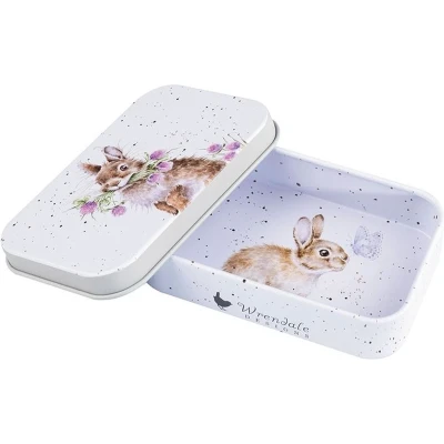 Afbeelding van Wrendale Blikje &#039;Head Clover Heels&#039; Rabbit Mini Tin Bewaarblikje Konijn Designs