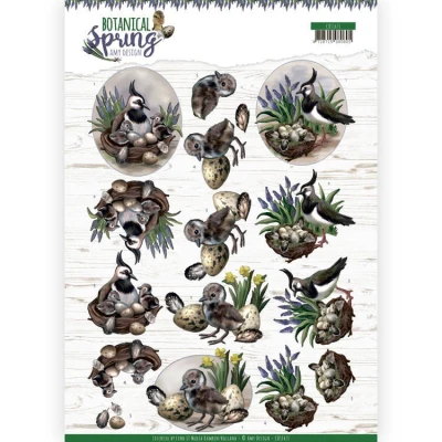 Afbeelding van Botanical Spring 3D Cutting Sheet by Amy Design 10 stuks