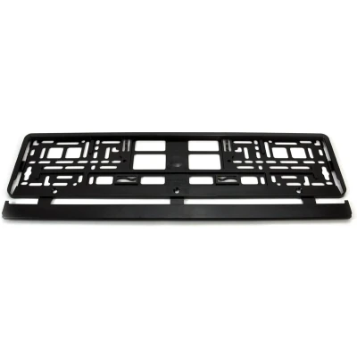 Afbeelding van Kentekenplaat houder hard Zwart Voor plaatmaat: 520x110mm Enkel 1 stuk