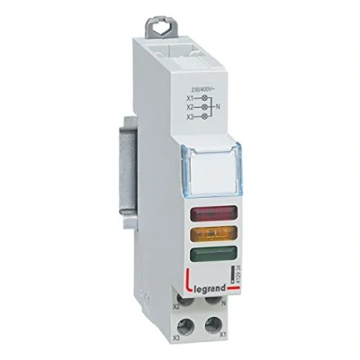 Afbeelding van Legrand cx3 signaallamp drievoudig led rood geel groen 230 400v ac 1 mod 17 8 412934