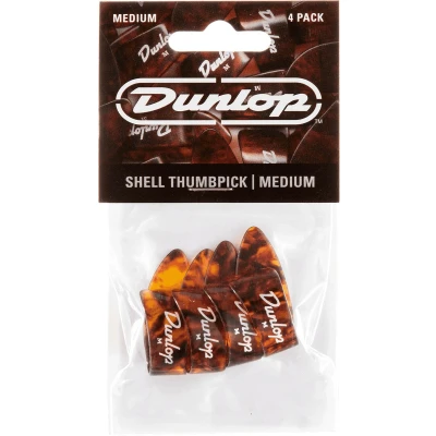 Afbeelding van Dunlop 9022P Shell Medium Thumbpicks set duimplectrums (4 stuks)