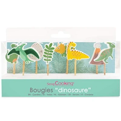 Afbeelding van ScrapCooking Kaarsen Dino Set/8