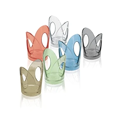 Afbeelding van Guzzini Feeling, Set van 6 glazen houders Veelkleurig, 13 x 7 h17 cm 23020152