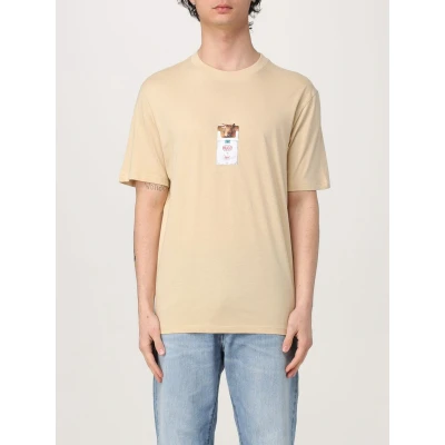 Afbeelding van HUGO Dilesses Tshirt print, Heren, Maat: Large, Open beige