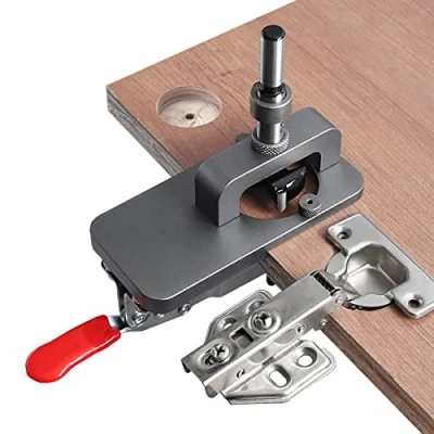 Afbeelding van WANGCL Scharnierboormallenset, 35 mm, verborgen deurscharnieren, voor kasten en plankmontage, houtbewerking, doe het zelf, 8 stuks