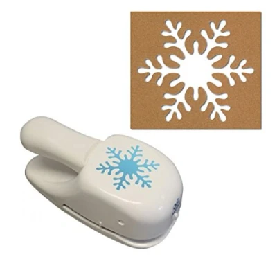 Afbeelding van Artoz Papierpons, kaartenpons, sneeuwvlok, 50 mm, stansperforator voor het knutselen van kaarten Kerstmis, uitnodigingen, bruiloft, doop, lieve groeten en nog veel meer