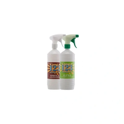 Afbeelding van 123 Products Combi pakket, Alpha Tentdoekreiniger En Omega DRY Waterdichting