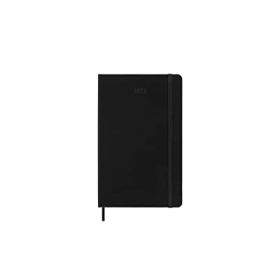 Afbeelding van Wekelijks Notitieboek Dagboek Van 12 Maanden Groot Hardcover Zwart