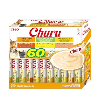 Afbeelding van CHURU Kattensoorten kip, 60 x 14 g