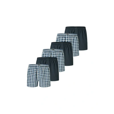 Afbeelding van Schiesser 6ER PACK WEB Boxershorts Blau dunkelblau, Heren, Maat: XL, dunkelblau