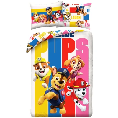 Afbeelding van Paw Patrol dekbedovertrek pups 140 x 200 cm katoen