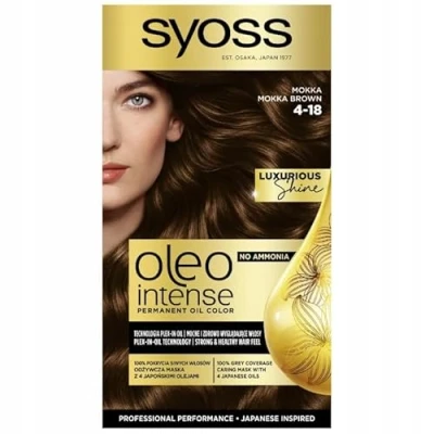 Afbeelding van Syoss Oleo Intensieve haarverf met langdurige kleuring 4 18 mokka oliën