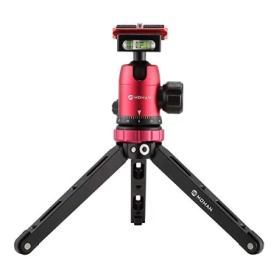 Afbeelding van Moman tafelstatief met kogelkop, minicamerastatief 360 statiefkop, 1/4 3/8 schroefbevestiging, CNC aluminium 10kg laadvermogen voor Canon Sony Nikon Panasonic DSLR camera, smartphone, cardanische ophanging