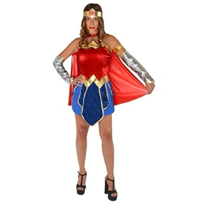 Afbeelding van Ciao S.r.l Verkleedpak Wonder Woman Dames Rood 6 delig Maat S
