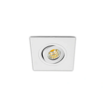 Afbeelding van Inbouwspot LED 3W, Wit, Vierkant, Kantelbaar, Dimbaar