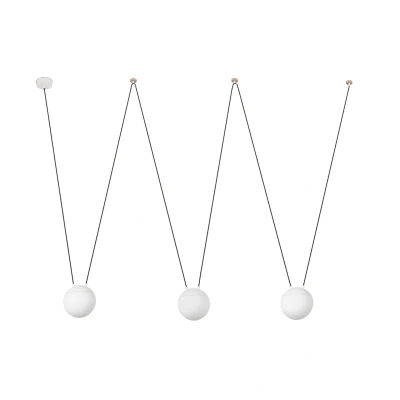 Afbeelding van Faro Lighting Mine 3 Light Plafond Hanger Wit, Hout, E27