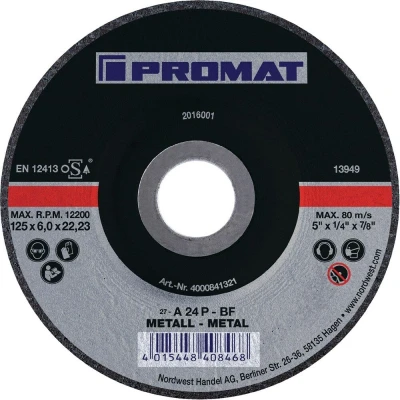 Afbeelding van Promat afbraamschijf metaal 115x6mm