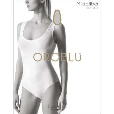 Afbeelding van Oroblu dames Dolcevita body met ronde hals in de kleur Wit, maat: S/M