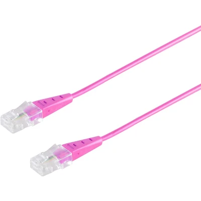 Afbeelding van RJ45 Stecker/RJ45 Stecker Rund 4 adrig magenta 3m