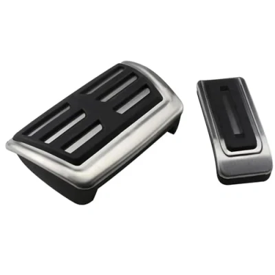 Afbeelding van Auto Voetsteun Pedaal Voor VW Multivan T5 T6 Caravelle Rvs Pedalen Kit Gas Rempedaal Bescherming Cover Voetpedaal(AT)