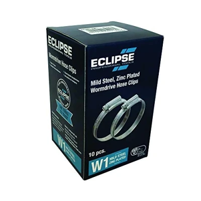 Afbeelding van Eclipse Professional Tools ECW1 2X W1 Mild Steel Wormdrive slangklemmen 45 60 mm 10 Pack
