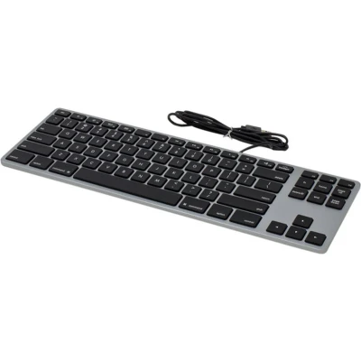 Afbeelding van Matias Bedraad Toetsenbord US QWERTY zonder Numpad voor MacBook space grey FK308B