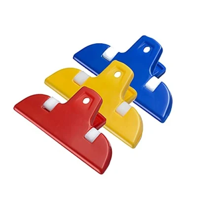 Afbeelding van Westmark Kleine zakklemmen/sluitclips, 3 stuks, kunststof, Mini, geel/blauw/rood, 52182230