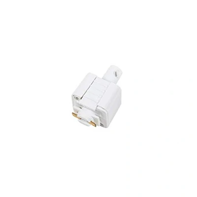Afbeelding van QAZQA Hanglamp adapter voor 1 fase rail wit Woonkamer Geschikt LED Max. x Watt