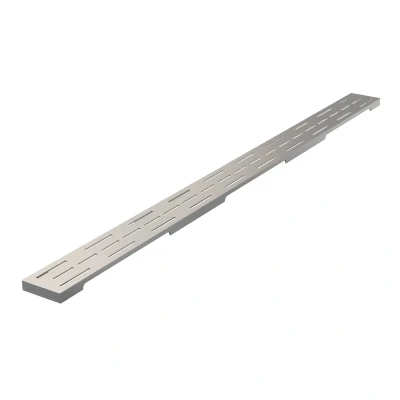 Afbeelding van Brauer Douchegootrooster 90x6cm geborsteld RVS