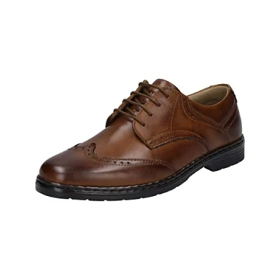 Afbeelding van Josef Seibel Alastair Veterschoenen, Heren, Maat: 44, Cognac Schoenen