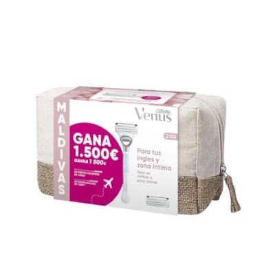 Afbeelding van Gillette Venus Scheermesjes 1 toilettas + scheerapparaat 2 refill scheermesje