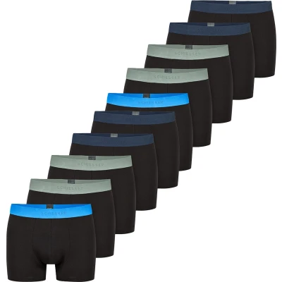Afbeelding van Schiesser 10 PACK Onderbroeken, Heren, Maat: Medium, Blau