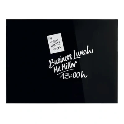Afbeelding van Magnetoplan Design 13403012 Glazen magneetbord (b x h) 800 mm 600 Zwart