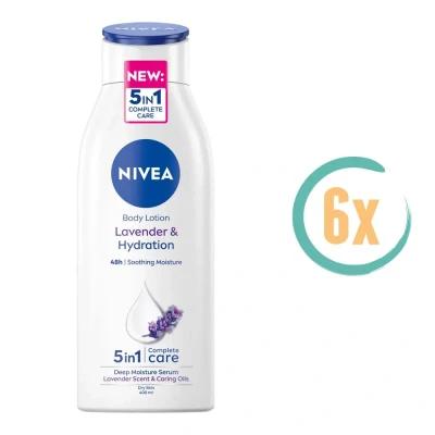 Afbeelding van Nivea Bodylotion Lavendel 6 x 400 ml