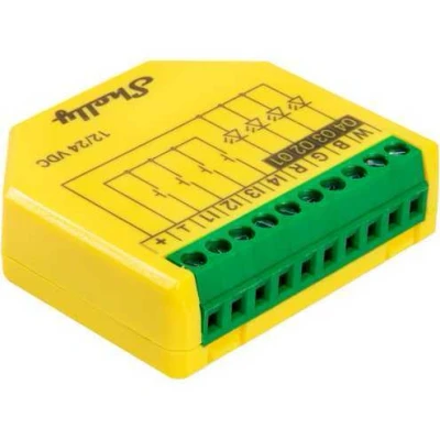 Afbeelding van Shelly Plus RGBW PM controllermodule voor W Fi LED strips strips, RGB, 12 24 VDC Stroomverbruikmeter Wi repeater Geen hub nodig iOS Android app