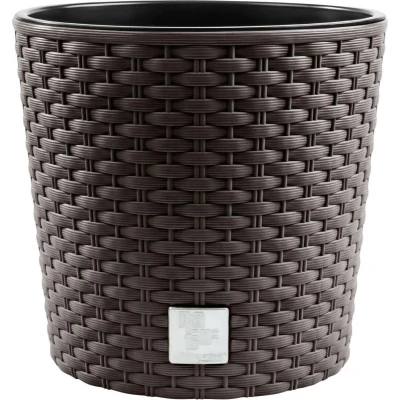 Afbeelding van Bloempot met inzet Prosperplast Rato Round DRTUS200L 440U umbra