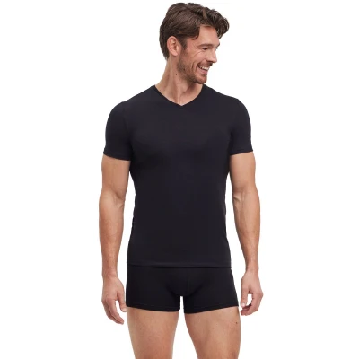 Afbeelding van FALKE T Shirt 2 Pack Daily Comfort Heren 68107 3000 black XL
