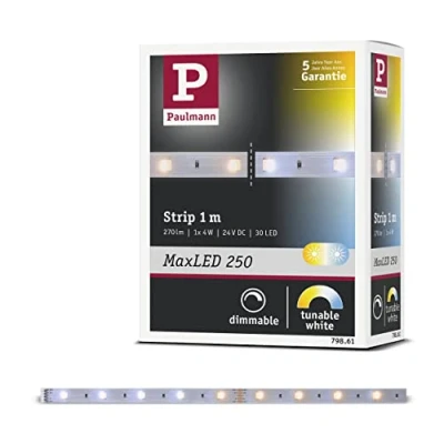 Afbeelding van Paulmann 79861 LED strip Met connector (male) 1 m Warmwit